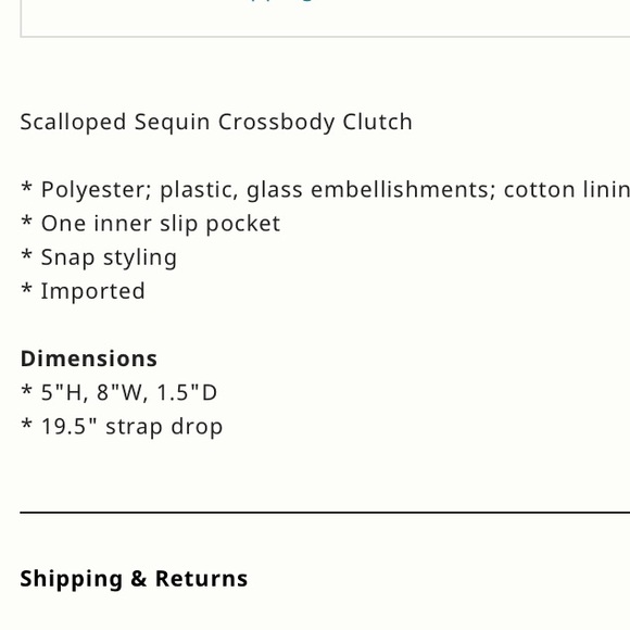 Anthropologie Sequin Scalloped Clutch Bag Pink - Picture 4 of 4